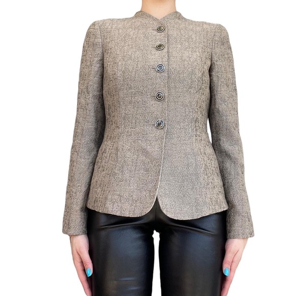 Vintage 90s Armani Jacket Black Blazer M